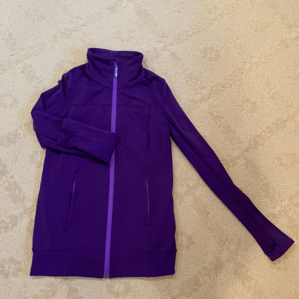 Purple Lululemon zipper hoodie sweatshirt size 6